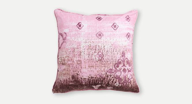 Aubrielle Cushion Cover - Set of 2 (30 x 30 cm  (12" X 12") Cushion Size, White & Pink) by Urban Ladder - Front View Design 1 - 394190