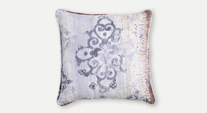 Aubrielle Cushion Cover - Set of 2 (30 x 30 cm  (12" X 12") Cushion Size, Purple & White) by Urban Ladder - Front View Design 1 - 394191
