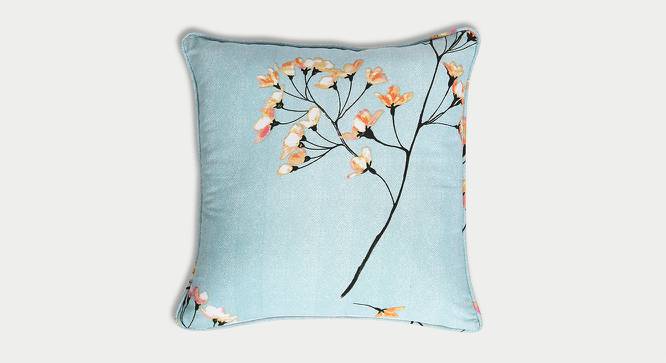 Bernhana Cushion Cover - Set of 2 (61 x 61 cm  (24" X 24") Cushion Size, Blue & Orange) by Urban Ladder - Front View Design 1 - 394201