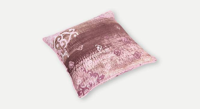 Aubrielle Cushion Cover - Set of 2 (30 x 30 cm  (12" X 12") Cushion Size, White & Pink) by Urban Ladder - Cross View Design 1 - 394206