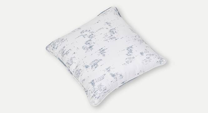 Avril Cushion Cover - Set of 2 (Grey & White, 51 x 51 cm  (20" X 20") Cushion Size) by Urban Ladder - Cross View Design 1 - 394214