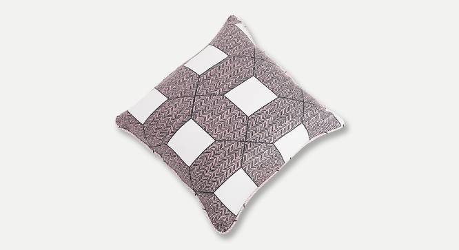 Avril Cushion Cover - Set of 2 (51 x 51 cm  (20" X 20") Cushion Size, White Peach) by Urban Ladder - Cross View Design 1 - 394216