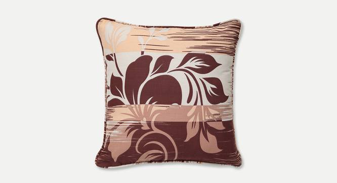 Chana Cushion Cover - Set of 2 (Brown, 30 x 30 cm  (12" X 12") Cushion Size) by Urban Ladder - Front View Design 1 - 394255