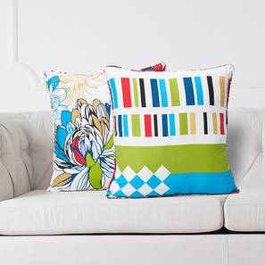 Floral Cushion Covers Design Jaliyah Cushion Cover - Set of 2 (30 x 30 cm  (12" X 12") Cushion Size)