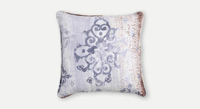 Davidson Cushion Cover - Set of 2 (51 x 51 cm  (20" X 20") Cushion Size, Purple & White) by Urban Ladder - Front View Design 1 - 394394
