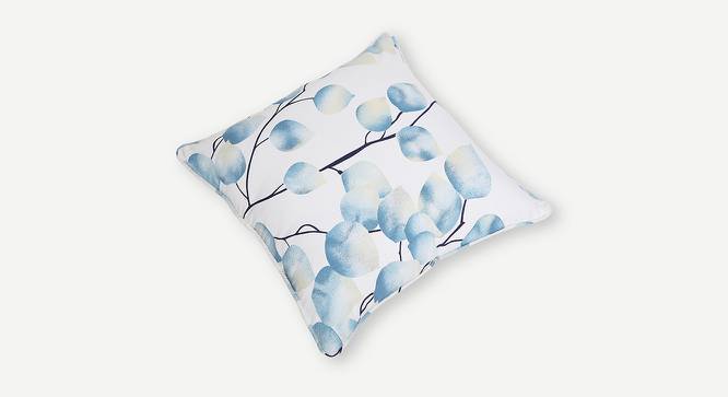 Gia Cushion Cover - Set of 2 (41 x 41 cm  (16" X 16") Cushion Size, Blue & White) by Urban Ladder - Cross View Design 1 - 394403