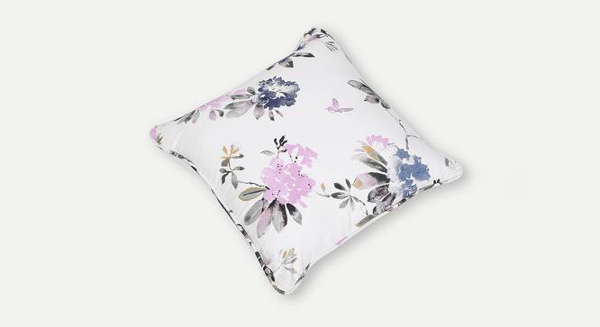 Iero Cushion Cover - Set of 2 (41 x 41 cm  (16" X 16") Cushion Size, Purple & White) by Urban Ladder - Cross View Design 1 - 394407