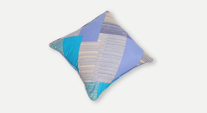 Kaiyote Cushion Cover - Set of 2 (61 x 61 cm  (24" X 24") Cushion Size, blue & purple) by Urban Ladder - Cross View Design 1 - 394412
