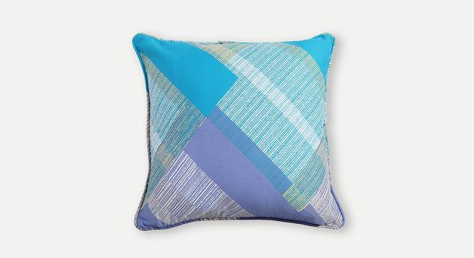 Lola Cushion Cover - Set of 2 (30 x 30 cm  (12" X 12") Cushion Size, blue & purple) by Urban Ladder - Front View Design 1 - 394506