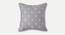 Lourdes Cushion Cover - Set of 2 (Grey & White, 51 x 51 cm  (20" X 20") Cushion Size) by Urban Ladder - Front View Design 1 - 394517