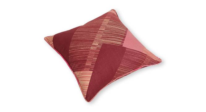 Lola Cushion Cover - Set of 2 (30 x 30 cm  (12" X 12") Cushion Size, Brown & Peach) by Urban Ladder - Cross View Design 1 - 394519