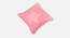 Leon Cushion Cover - Set of 2 (41 x 41 cm  (16" X 16") Cushion Size, pink & white) by Urban Ladder - Cross View Design 1 - 394525