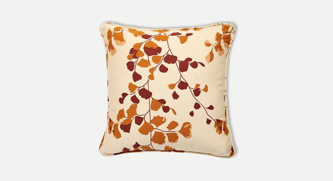 Oliver Cushion Cover - Set of 2 (41 x 41 cm  (16" X 16") Cushion Size, Beige & Brown) by Urban Ladder - Front View Design 1 - 394565