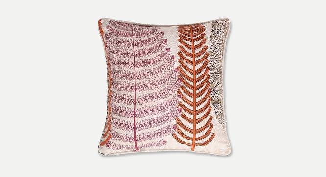 Princess Cushion Cover - Set of 2 (30 x 30 cm  (12" X 12") Cushion Size, Peach & Orange) by Urban Ladder - Front View Design 1 - 394626