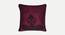 Santana Cushion Cover - Set of 2 (51 x 51 cm  (20" X 20") Cushion Size, Magenta Black) by Urban Ladder - Front View Design 1 - 394633