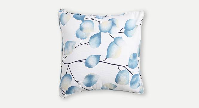 Theo Cushion Cover - Set of 2 (61 x 61 cm  (24" X 24") Cushion Size, Blue & White) by Urban Ladder - Front View Design 1 - 394697