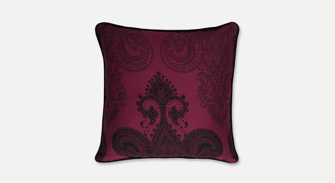 Vincent Cushion Cover - Set of 2 (61 x 61 cm  (24" X 24") Cushion Size, Magenta Black) by Urban Ladder - Front View Design 1 - 394702