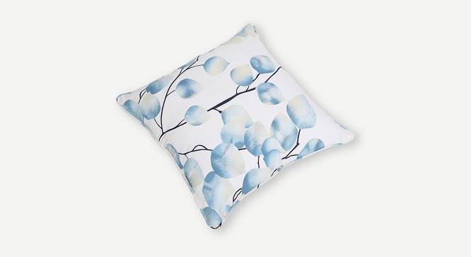 Theo Cushion Cover - Set of 2 (61 x 61 cm  (24" X 24") Cushion Size, Blue & White) by Urban Ladder - Cross View Design 1 - 394714