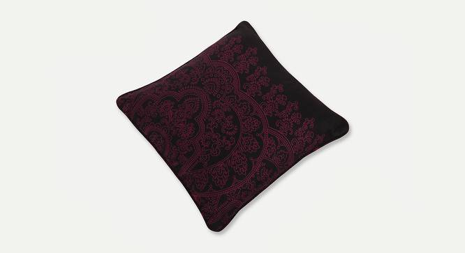 Vincent Cushion Cover - Set of 2 (61 x 61 cm  (24" X 24") Cushion Size, Magenta Black) by Urban Ladder - Cross View Design 1 - 394719