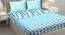Averi Bedsheet Set (Blue, King Size) by Urban Ladder - Front View Design 1 - 394898