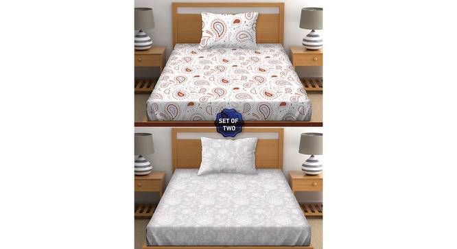 Darryl Bedsheet Set of 2 (Single Size) by Urban Ladder - Front View Design 1 - 395164