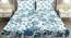 Gardenia Bedsheet Set (Blue, King Size) by Urban Ladder - Cross View Design 1 - 395340