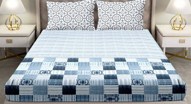 Ketzia Bedsheet Set (Brown, King Size) by Urban Ladder - Cross View Design 1 - 395603