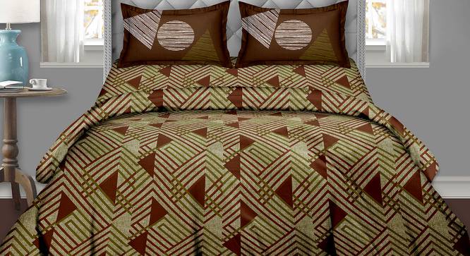 Amnesty Bedding Set (Green, King Size) by Urban Ladder - Front View Design 1 - 396069