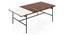 Lopez Coffee Table (Teak Finish, Black) by Urban Ladder - Front View Design 1 - 396668