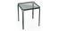 Joyce Glass Top Balcony Table (Green) by Urban Ladder - Front View Design 1 - 396684