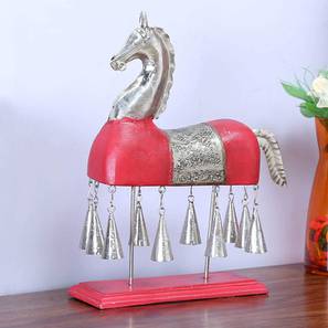 Home Decor Statutes Design Red Wood Showpiece