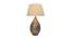 Carmack Table Lamp (Cotton Shade Material, Beige Shade Colour, Antique Pewter) by Urban Ladder - Design 1 Side View - 397720