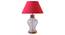 Kristeva Table Lamp (Cotton Shade Material, Maroon Shade Colour, Transparent & Brown) by Urban Ladder - Rear View Design 1 - 397845