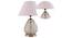 Glitz Table Lamp (White Shade Colour, Cotton Shade Material, Transparent & Nickel) by Urban Ladder - Design 1 Details - 397854