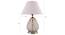 Glitz Table Lamp (White Shade Colour, Cotton Shade Material, Transparent & Nickel) by Urban Ladder - Design 1 Dimension - 397860