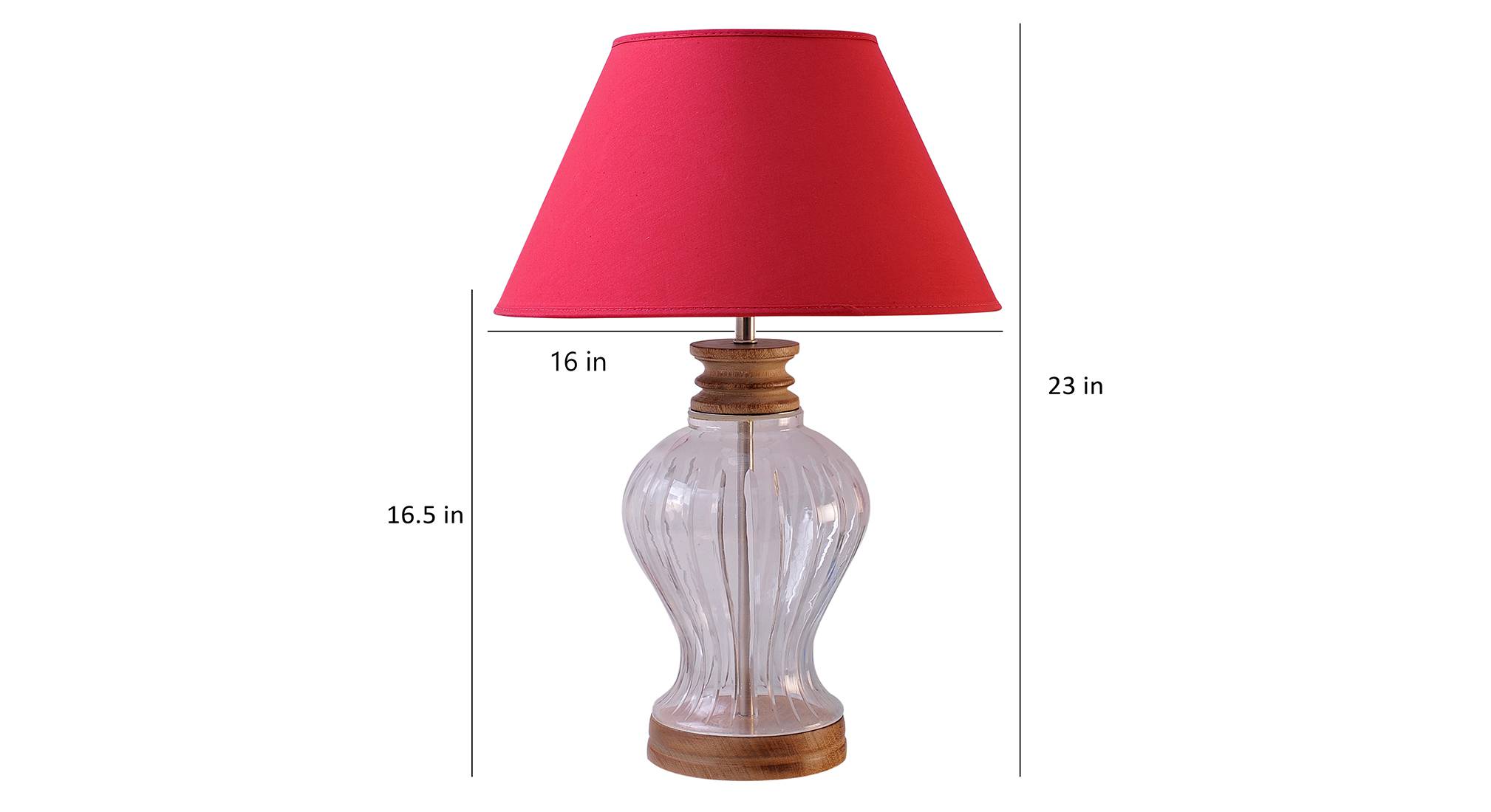 Kristeva table lamp maroon transparent brown 6