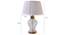 Kristeva Table Lamp (White Shade Colour, Cotton Shade Material, Transparent & Brown) by Urban Ladder - Design 1 Dimension - 397900