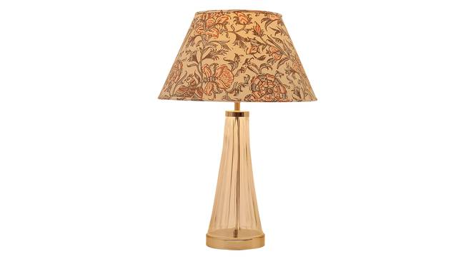 Margate Table Lamp (Cotton Shade Material, Carvas Print Shade Colour, Transparent & Nickel) by Urban Ladder - Cross View Design 1 - 397958