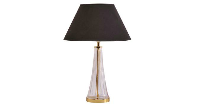 Margate Table Lamp (Black Shade Colour, Cotton Shade Material, Transparent & Brass) by Urban Ladder - Cross View Design 1 - 397960