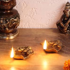 Diwali Gift Ideas Design Brown Metal Showpiece