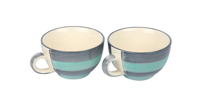Audley Soup Bowl Set of 2 (Blue & Grey) by Urban Ladder - Cross View Design 1 - 398080