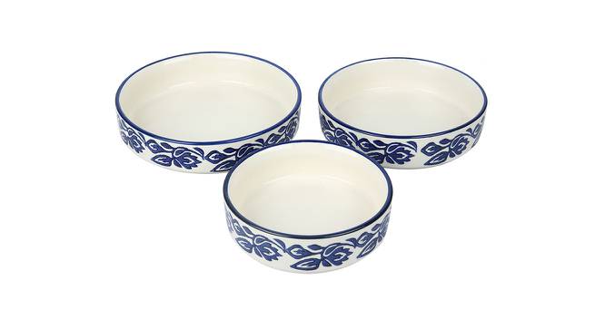 Carden Serving Bowl Set of 3 (Blue) by Urban Ladder - Front View Design 1 - 398147