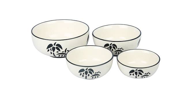 Dannalee Serving Bowl Set of 4 (Natural White) by Urban Ladder - Front View Design 1 - 398241