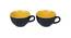 Dawsen Soup Bowl Set of 2 (Yellow & Black) by Urban Ladder - Cross View Design 1 - 398355