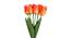 Edwards Artificial Flower Set of 6 (Red) by Urban Ladder - Design 1 Side View - 398460