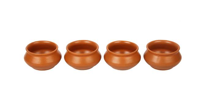 Lynzi Chutney Bowl Set of 4 (Coffee Brown) by Urban Ladder - Front View Design 1 - 398509