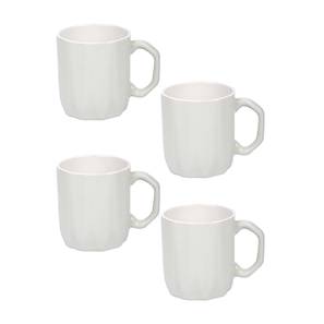 Cups Mugs Design Madeleine Mug Set (White, Set Of 4 Set)