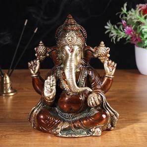 Products At 70 Off Sale Design Brown Metal Showpiece - Set of