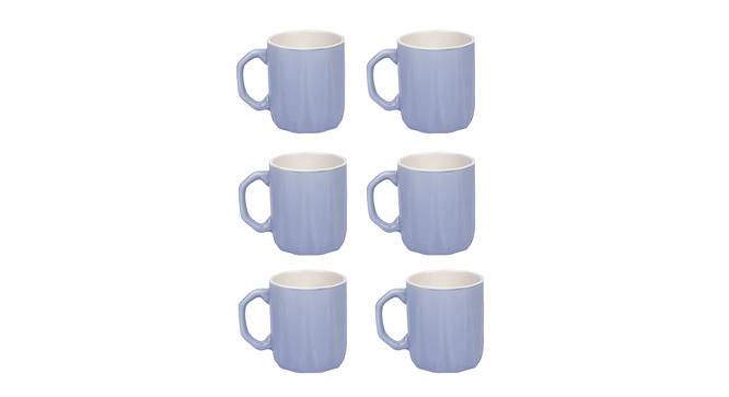 Madeleine Mug Set (Blue, Set of 6 Set) by Urban Ladder - Front View Design 1 - 398614