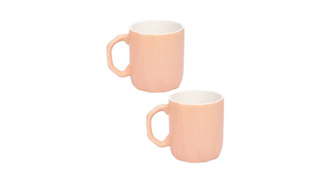Madeleine Mug Set (Peach, Set Of 2 Set) by Urban Ladder - Front View Design 1 - 398615
